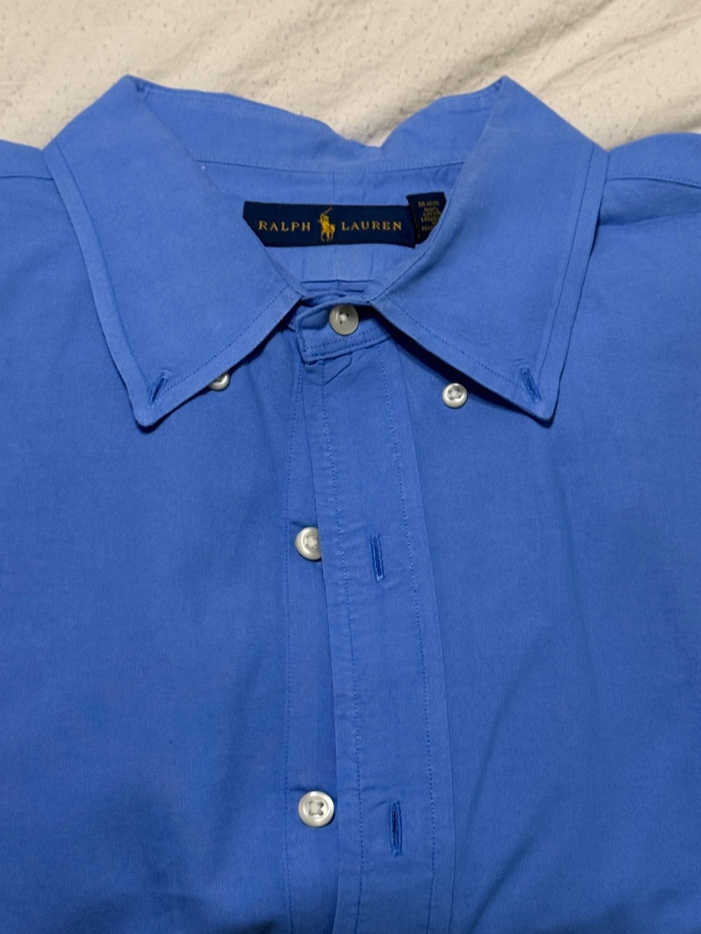 Ralph Lauren Men’s Royal Blue Casual Button-Down Shirt